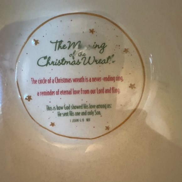 DaySpring: The Meaning of the Christmas Wreath Dip Bowl EUC/Original Box - Picture 5 of 7